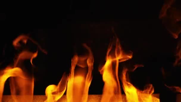 Fire Burns Smoke Fire Smokes — Stock Video