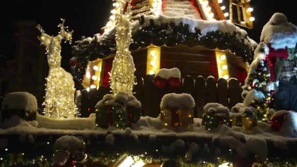 Décorations Noël Lueurs Nouvel Wroclaw Pologne — Video