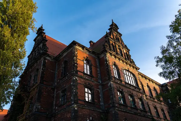 Eski şehrin şehir manzarası, Wroclaw, Polonya