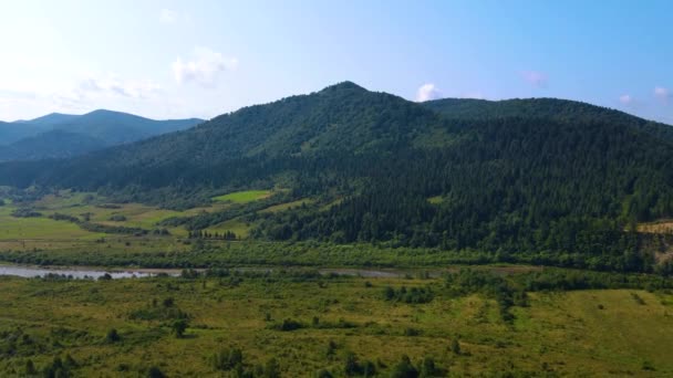 Blauen Dağının Üzerinden Uçan Belchen Kara Orman Almanya — Stok video