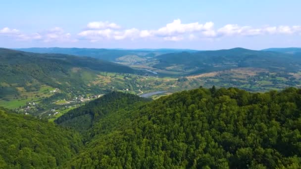 Dron Letící Nad Pohořím Blauen Belchenu Black Forest Německo — Stock video