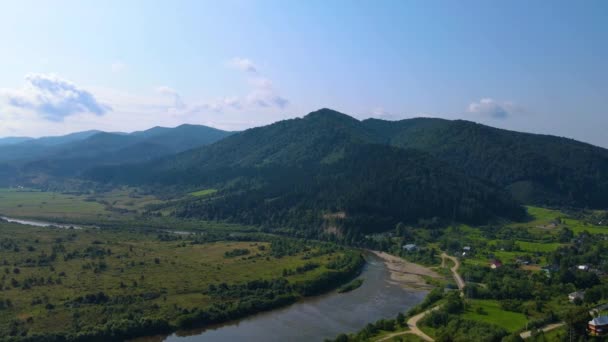 Drone Che Sorvola Montagna Blauen Belchen Foresta Nera Germania — Video Stock