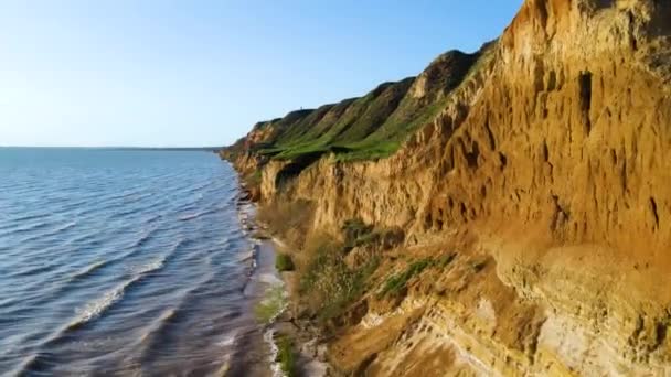 Praia Falesia Strand Algarve Portugal Praia Falesia Med Hvid Sandstrand – Stock-video