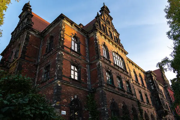 Eski şehrin şehir manzarası, Wroclaw, Polonya