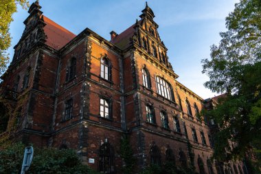 Eski şehrin şehir manzarası, Wroclaw, Polonya