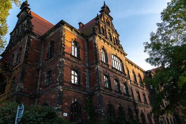 Eski şehrin şehir manzarası, Wroclaw, Polonya