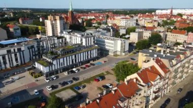 Legnica, Polonya Antik Polonya şehrinin ortaçağ mimarisi, Avrupa 'nın sokak tapınağı altyapısı boyunca evleri