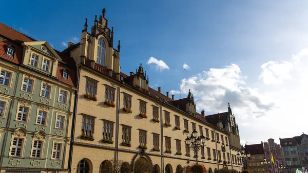 stock image Cityscape panorama of the Old Town, Wroclaw, Poland