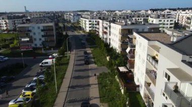 modern konut kompleksi mimarisi Avrupa 'nın rahat yaşamını geliştirir