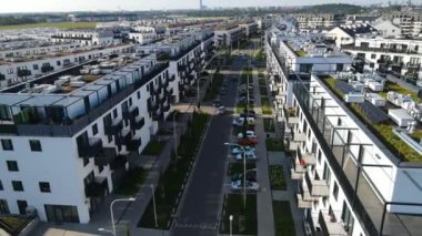 modern konut kompleksi mimarisi Avrupa 'nın rahat yaşamını geliştirir