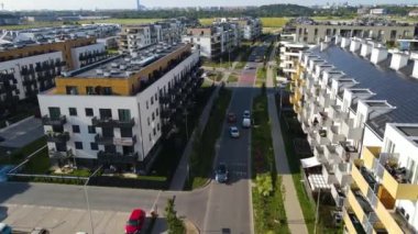 modern konut kompleksi mimarisi Avrupa 'nın rahat yaşamını geliştirir