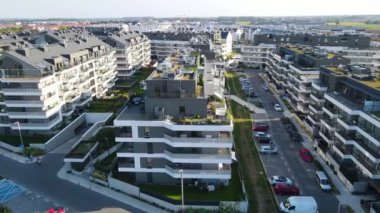 modern konut kompleksi mimarisi Avrupa 'nın rahat yaşamını geliştirir