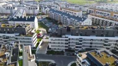 modern konut kompleksi mimarisi Avrupa 'nın rahat yaşamını geliştirir