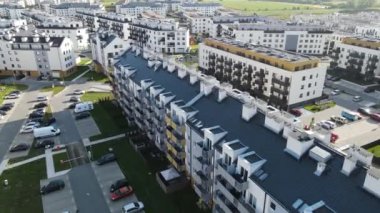 modern konut kompleksi mimarisi Avrupa 'nın rahat yaşamını geliştirir