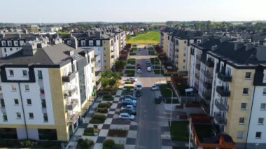 modern konut kompleksi mimarisi Avrupa 'nın rahat yaşamını geliştirir