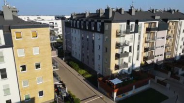 modern konut kompleksi mimarisi Avrupa 'nın rahat yaşamını geliştirir