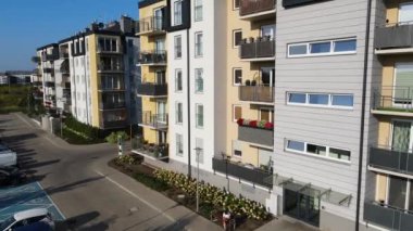 modern konut kompleksi mimarisi Avrupa 'nın rahat yaşamını geliştirir