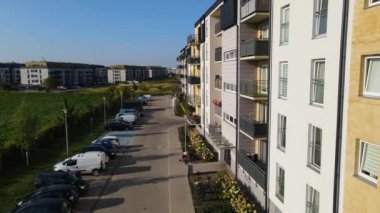 modern konut kompleksi mimarisi Avrupa 'nın rahat yaşamını geliştirir