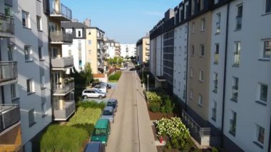 modern konut kompleksi mimarisi Avrupa 'nın rahat yaşamını geliştirir