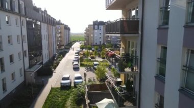 modern konut kompleksi mimarisi Avrupa 'nın rahat yaşamını geliştirir