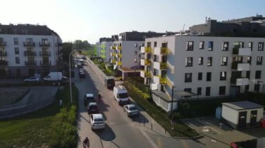 modern konut kompleksi mimarisi Avrupa 'nın rahat yaşamını geliştirir