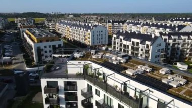 modern konut kompleksi mimarisi Avrupa 'nın rahat yaşamını geliştirir