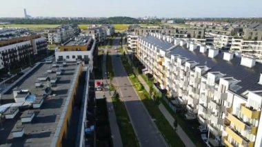 modern konut kompleksi mimarisi Avrupa 'nın rahat yaşamını geliştirir