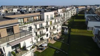 modern konut kompleksi mimarisi Avrupa 'nın rahat yaşamını geliştirir