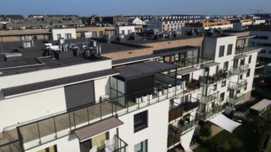 modern konut kompleksi mimarisi Avrupa 'nın rahat yaşamını geliştirir