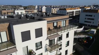 modern konut kompleksi mimarisi Avrupa 'nın rahat yaşamını geliştirir