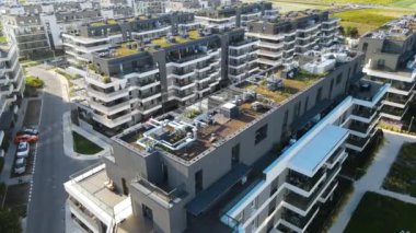 modern konut kompleksi mimarisi Avrupa 'nın rahat yaşamını geliştirir