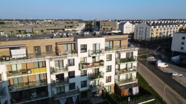 modern konut kompleksi mimarisi Avrupa 'nın rahat yaşamını geliştirir