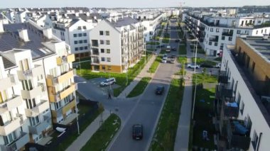 modern konut kompleksi mimarisi Avrupa 'nın rahat yaşamını geliştirir