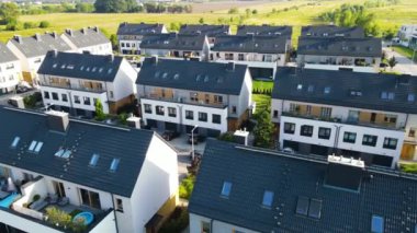 modern konut kompleksi mimari konutları Avrupa 'da rahat yaşarlar