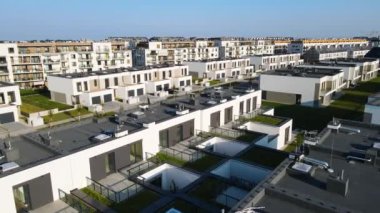 modern konut kompleksi mimari konutları Avrupa 'da rahat yaşarlar