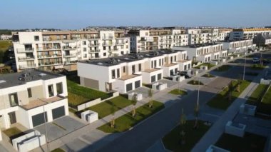 modern konut kompleksi mimari konutları Avrupa 'da rahat yaşarlar