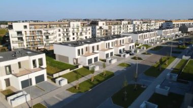 modern konut kompleksi mimari konutları Avrupa 'da rahat yaşarlar