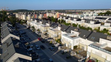 Modern yerleşim kompleksi manzarası Wroclaw Polonya