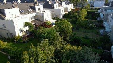 Modern yerleşim kompleksi manzarası Wroclaw Polonya