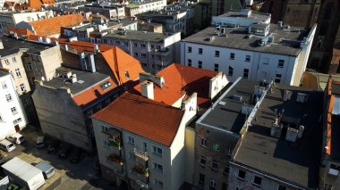 Avrupa 'nın yukarısındaki Brzeg Polonya' nın manzarası