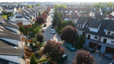 Modern yerleşim kompleksi manzarası Wroclaw Polonya