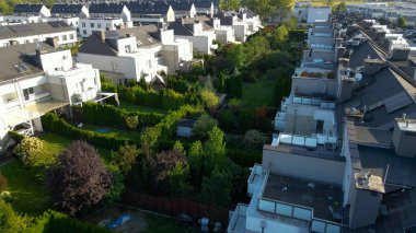 Modern yerleşim kompleksi manzarası Wroclaw Polonya