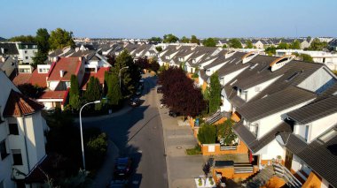 Modern yerleşim kompleksi manzarası Wroclaw Polonya