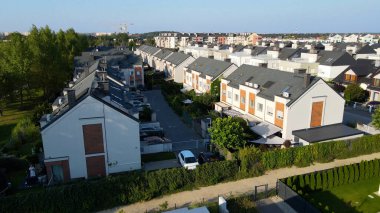 Modern yerleşim kompleksi manzarası Wroclaw Polonya