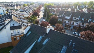 Modern yerleşim kompleksi manzarası Wroclaw Polonya