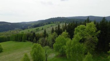 Blauen dağının üzerinden uçan İHA Belchen, Kara Orman, Almanya