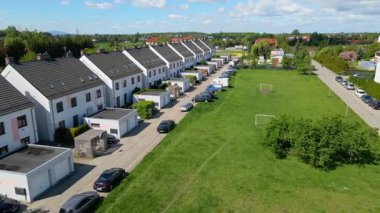 modern iskan kompleksi konutları Avrupa Wroclaw Polonya 'da rahat yaşıyor