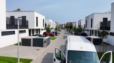 Yeni ilçe binası modern mimari Wroclaw Polonya