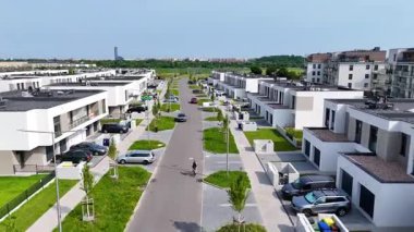 Yeni ilçe binası modern mimari Wroclaw Polonya