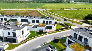 Yeni ilçe binası modern mimari Wroclaw Polonya